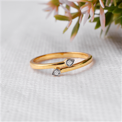 14k Yellow Gold Ring With Diamond