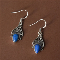 Lapis Lazuli 925 Sterling Silver Earrings