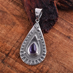 Pear Amethyst Pendant