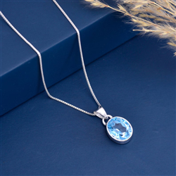 Blue Topaz Pendant