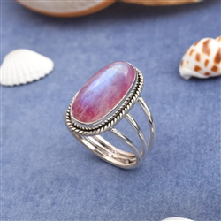 Rainbow Moonstone Ring